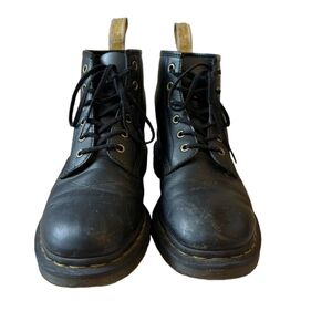 Dr. Martens black boots vegan 101 Unisex Men 10/ women 11 retail $160